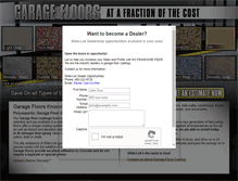 Tablet Screenshot of garagefloorsknoxville.com